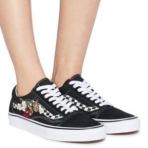 vans checkered floral